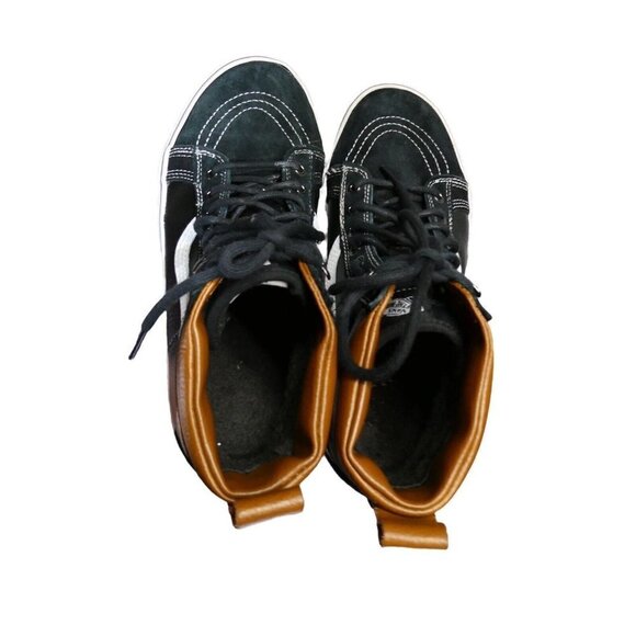 Vans Sk8-Hi Scotchgard 3M Black Leather Sherpa High Top‎ Men Size 8.5 Womens 10 - Picture 5 of 11